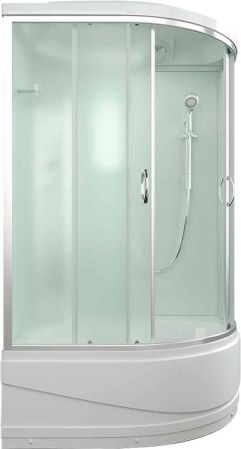 Душевая кабина Erlit Comfort ER3512TPL 120x80 задняя стенка Белая стекло матовое