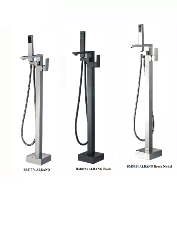 Смеситель ALBANO Brush Nickel для отдельностоящей ванны BOCH MANN  BM8924
