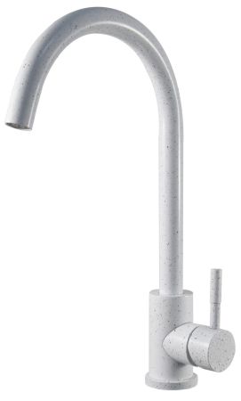 Смеситель для кухни, R-излив, White, артикул: K45 White, артикул K45 White