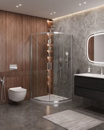 MOLVENO-R-2-100-C-BORO-IV Душевой уголок, артикул MOLVENO-R-2-100-C-BORO-IV