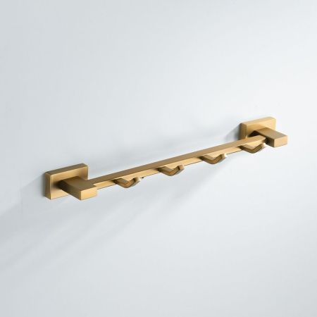 Планка с крючками Shevanik SG5641G, золотой сатин