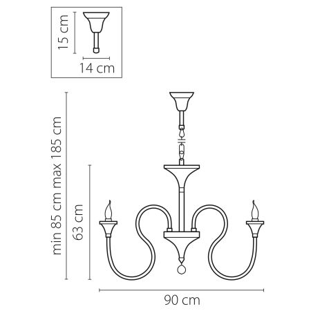 Люстра подвесная Serpente Lightstar Premium 703084, артикул 703084
