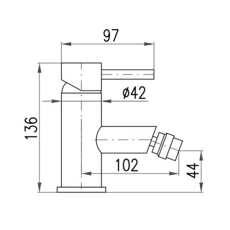 Смеситель для биде Rav Slezak Seina SE945.5KZ, золото, артикул SE945.5KZ