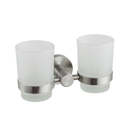 Стакан для ванной комнаты двойной Haiba HB8308, сталь