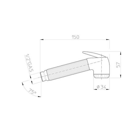 BOSSINI NIKITA Ø 34,5 mm Душевые лейки с клапаном подачи - хром, артикул B00650.030