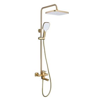 Душевая система Prohanss P60.24.03, сатин золотой