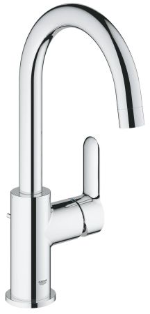 Смеситель для раковины GROHE BauEdge со сливным гарнитуром, размер L, хром (23093000)
