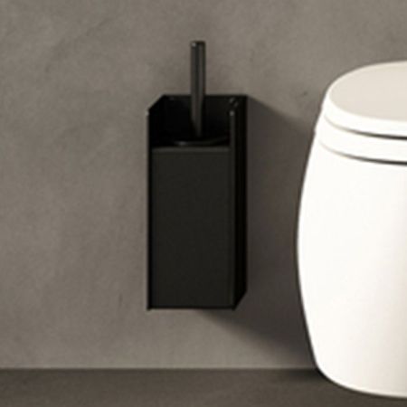 Agape Mach 2 Держатель ерша для унитаза подвесной 25.5x10.9 см, цвет: черный, артикул AMC20941E