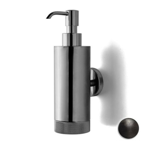 Дозатор для жидкого мыла, 3SC, Ribbon, механический (нажимной), ширина, мм-65, глубина, мм-90, высота, мм-190, тип установки-настенный, цвет дозатора-бронза темная матовая, артикул RB01DBMX