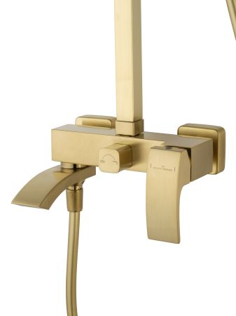 Душевая система WONZON & WOGHAND FIT, Брашированное золото (WW-88739009-BG), артикул WW-88739009-BG