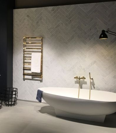 Cordivari Alessandra, полотенцесушитель водяной 600/530, цвет золото, артикул 4551000001740