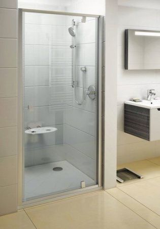 Душевая дверь в нишу Ravak PDOP1-80 белый+транспарент Душевая дверь в нишу Ravak PDOP1-80 белый+транспарент