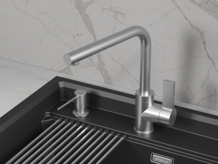 Смеситель для кухни Granula (5504, НЕРЖ), артикул 5504, НЕРЖ