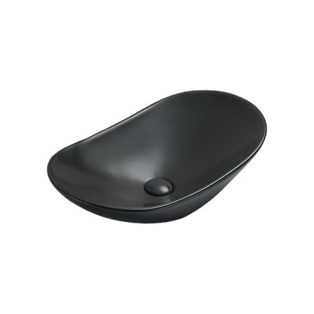 Раковина керамическая Vincea VBS-508MB, 615*360*155, накладная, цвет черный матовый, артикул VBS-508MB