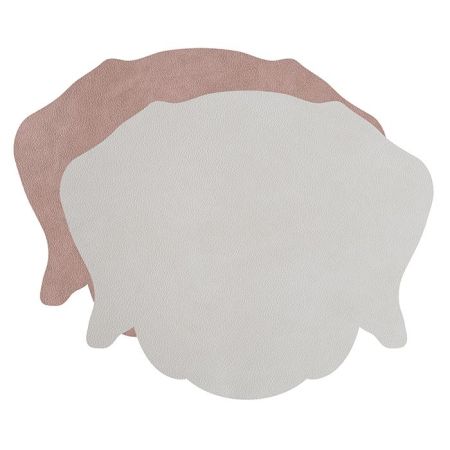 ADJ Плейсмат детский Dog, 42x35 см., цвет: устричный/пепельная роза, артикул 0101.02/07