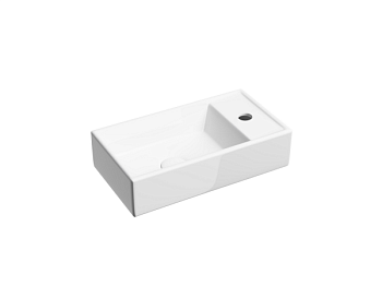 Умывальник подвесной прямоугольный (чаша слева, отверстие под смеситель справа) Элемент (Element) 407x217x100