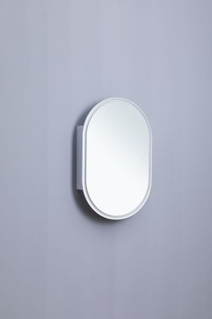 Зеркальный шкаф Aquanet Монте 60 белый, с LED подсветкой, артикул 00344788