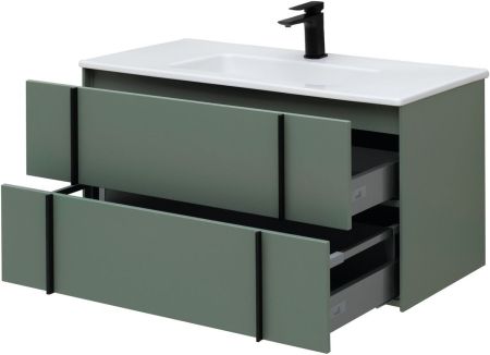 Тумба под раковину Allen Brau Reality 100 1.32007.CGM олива матовый, артикул 1.32007.CGM