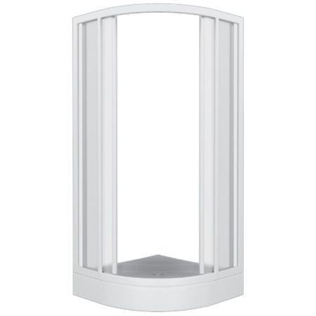 Душевой уголок Bas Басфор 90x90 профиль Белый стекло Грейп, артикул 