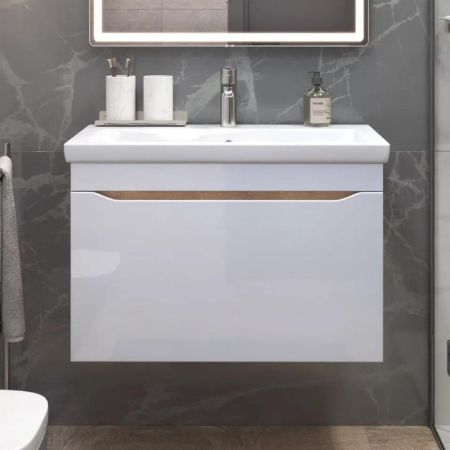 Тумба под раковину подвесная VIGO Grani 166 дуб золотой, 80 см, артикул 166 дуб золотой