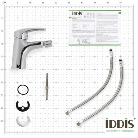 Смеситель для биде Iddis Carlow Plus CRPSB00i04 Хром