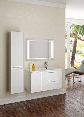 Тумба с раковиной SanVit Мэри-1 90 R kmery901 в цвете Ral подвесная Капучино, артикул kmery901