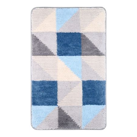 Коврик для ванной комнаты FIXSEN VISA FX-5005X, серо-голубой, артикул FX-5005X