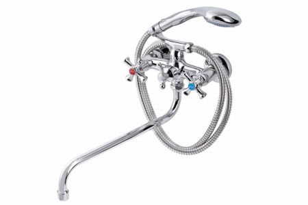 Смеситель для ванны с душем FAUZT FZs-317-07 тип См-ВУДРНШлА, артикул FZs-317-07