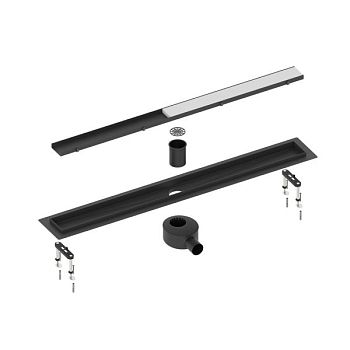 Душевой лоток (двухсторонняя решетка) TIMO Drain System DS230207/03, черный