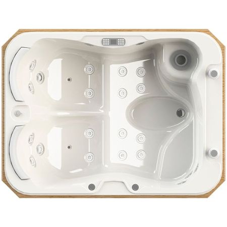 Бассейн Radomir Мишель 205x170 1-30-0-0-0-051П Перламутровая с гидромассажем, артикул 1-30-0-0-0-051П