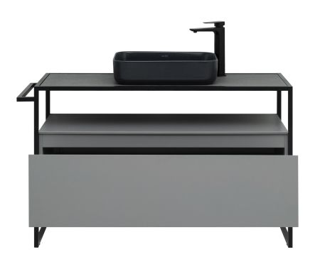 Тумба под раковину Allen Brau Priority 120 1.31004.PGM платина матовый, артикул 1.31004.PGM