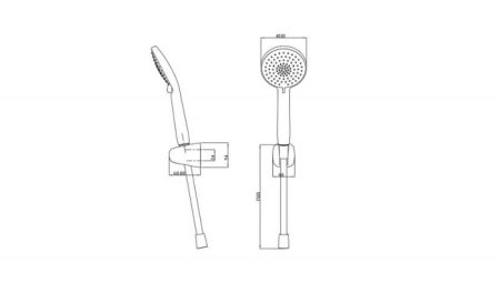 Душевой комплект Bravat D2113CP-ENG, хром, артикул D2113CP-ENG