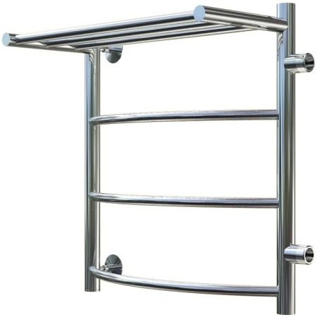 Водяной полотенцесушитель Тругор Приоритет 1 П ПМ R 60x40 с полкой Хром, артикул Приоритет1/ПМ506040Ппра