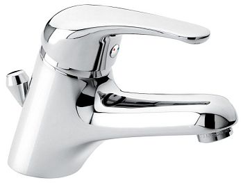 Emmevi Ambra, смеситель с донным клапаном для раковины, цвет черный-золото