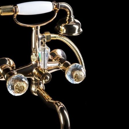 Смеситель для ванны FLORA золото Opadiris, артикул 