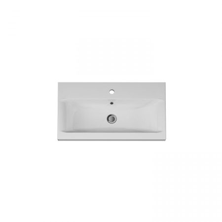 M90WCC0752WG GEM, Раковина мебельная, керамическая, 75 см, встроенная, цвет: белый, глянец