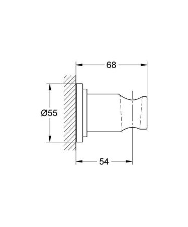Держатель настенный для ручного душа GROHE Sena, хром (28690000)