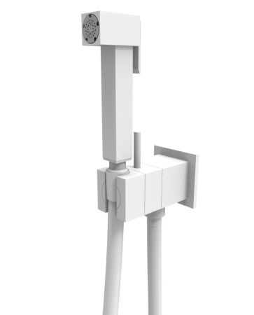 Гигиенический душ со смесителем Graffio Namir KSPAQ101-09BIO, белый, артикул KSPAQ101-09BIO