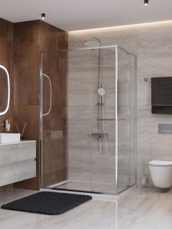 LUX-AH-FS-11-100/90-C-CR Душевой уголок, артикул LUX-AH-FS-11-100/90-C-CR