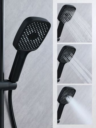 Душевая система Prohanss P60.24.06, черный