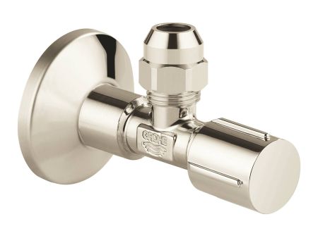 Вентиль угловой GROHE 1/2 дюйма-3/8 дюйма, 1 шт, никель, глянец (22037BE0)