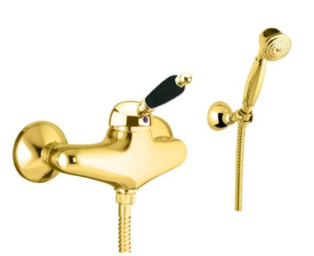Смеситель для душа Fiore IMPERIAL BLACK 89OO5127, золото, артикул 89OO5127