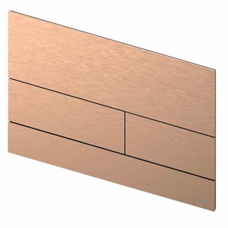 TECEsquare II. Панель смыва, металл, PVD Brushed Red Gold, артикул 9240840