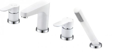 Смеситель на борт ванны с ручным  душем CEZARES LACONICO-C-BVDM