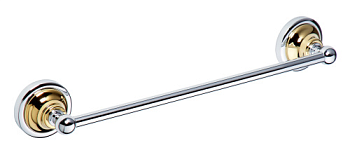 Полотенцедержатель Retro 365x65x65мм, золото/хром