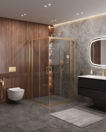 MOLVENO-A-22-90+20-C-BORO-IV Душевой уголок, артикул MOLVENO-A-22-90+20-C-BORO-IV