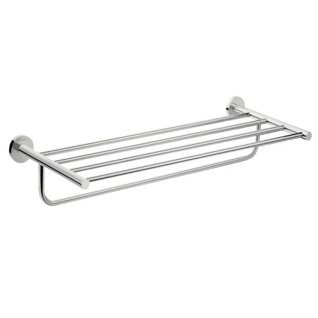 Полочка для душевых полотенец, Hansgrohe, Logis Universal, с полотенцедержателем, ширина, мм-600, глубина, мм-260, высота, мм-97, тип установки-настенный, материал-металл, цвет-хром
