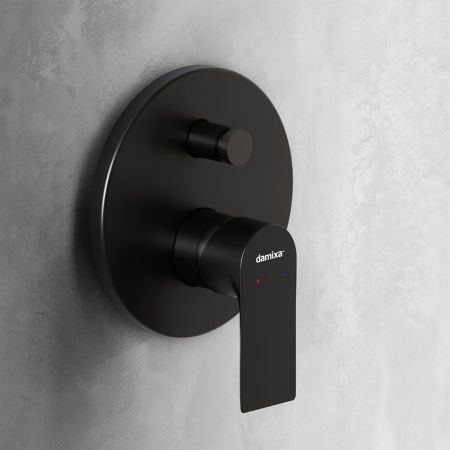 477100300 Apollo Встраиваемый смеситель для ванной и душа, черный, артикул 477100300