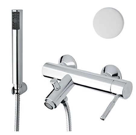 Смеситель для ванны Webert Rimini RI850101740, белый, артикул RI850101740