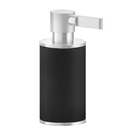 GESSI INCISO Дозатор для жидкого мыла настольный, цвет: черный/хром